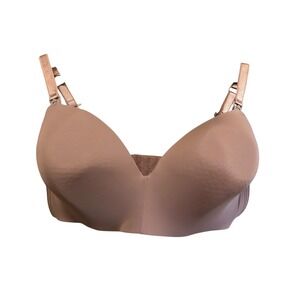 Auden Nursing Lightly Lined Wireless Bra‎ Beige 38DDD Comfortable Soft